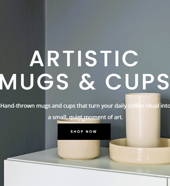 Handmade CERAMICA NICEA mugs and cups