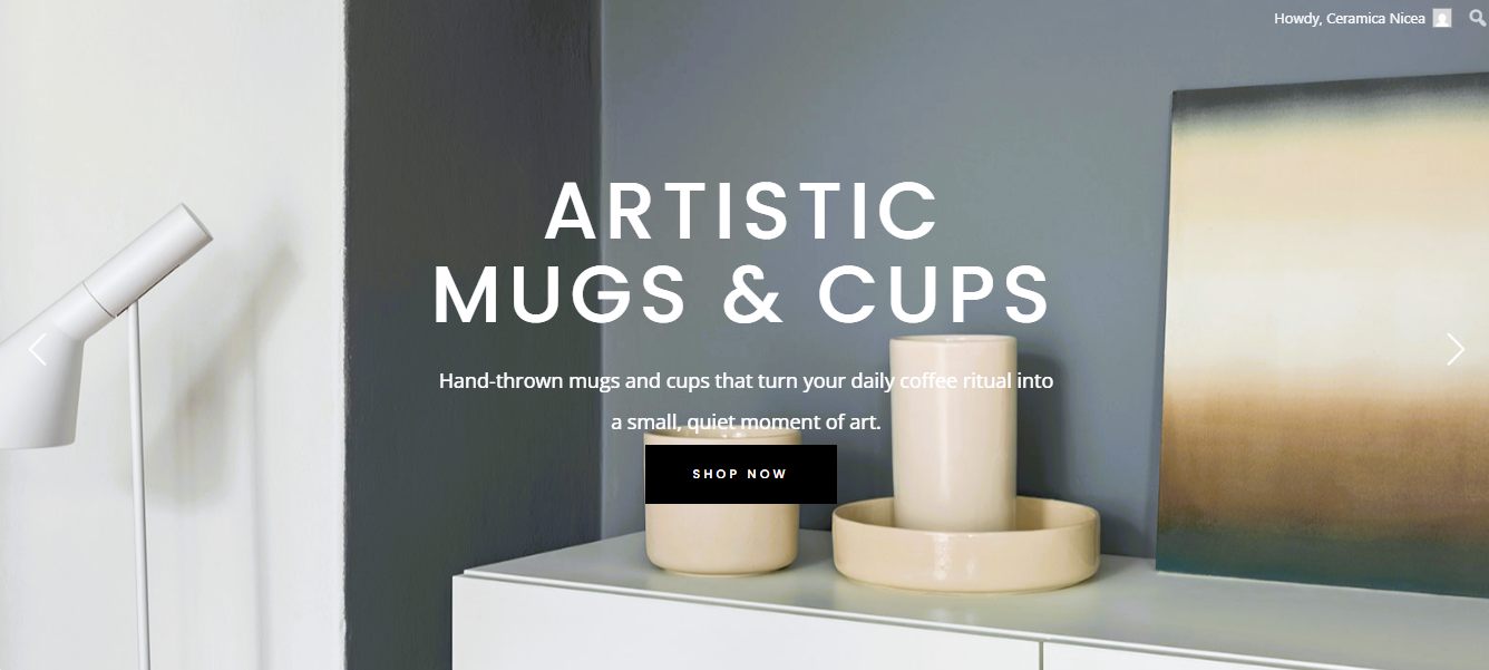 Handmade CERAMICA NICEA mugs and cups