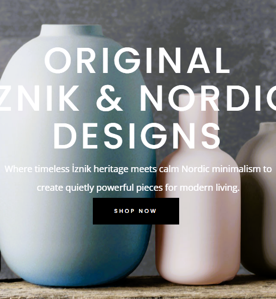 Original Iznik and Nordic inspired ceramic designs