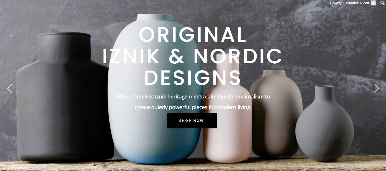 Original Iznik and Nordic inspired ceramic designs