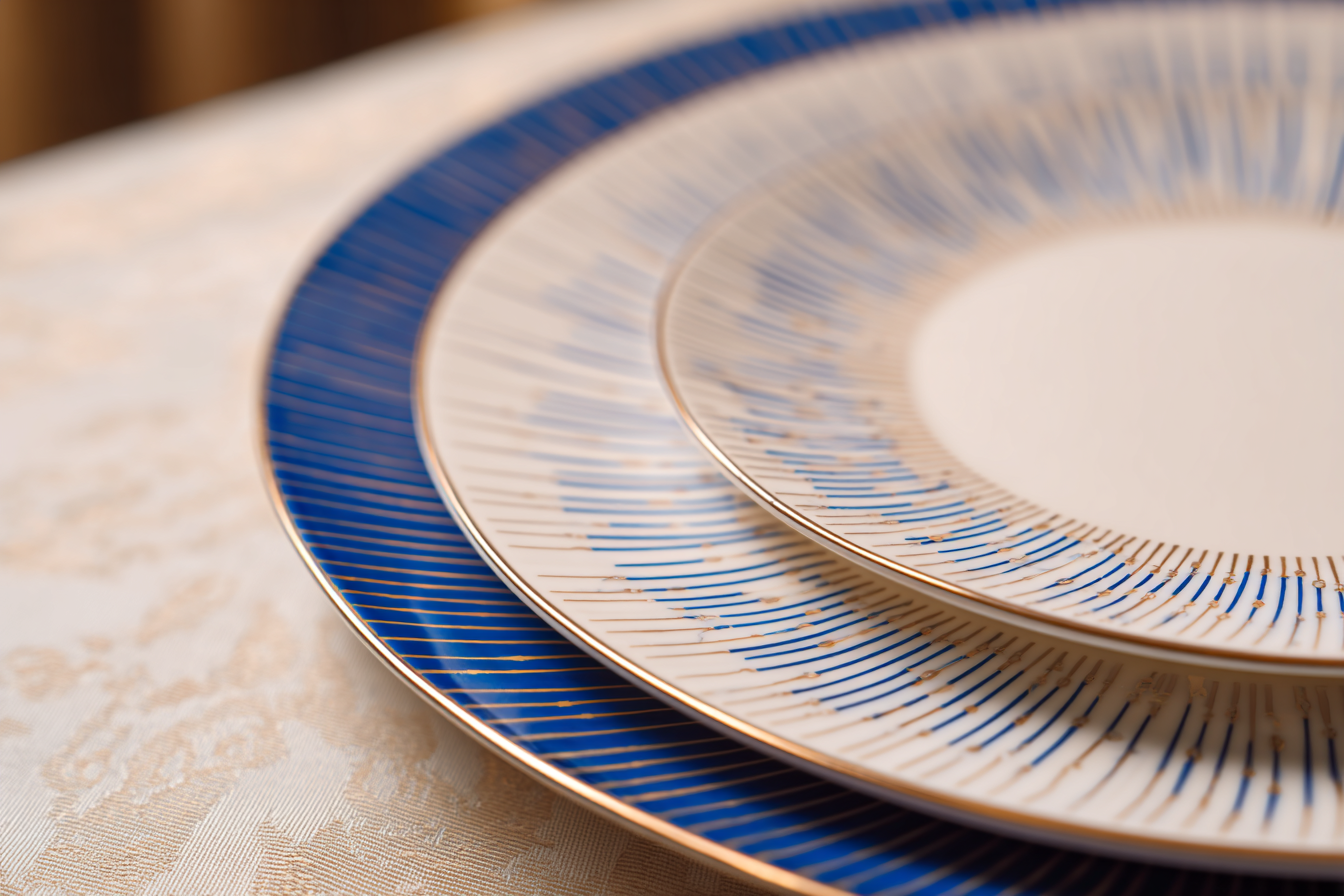 Hand finished CERAMICA NICEA signature dinner plate