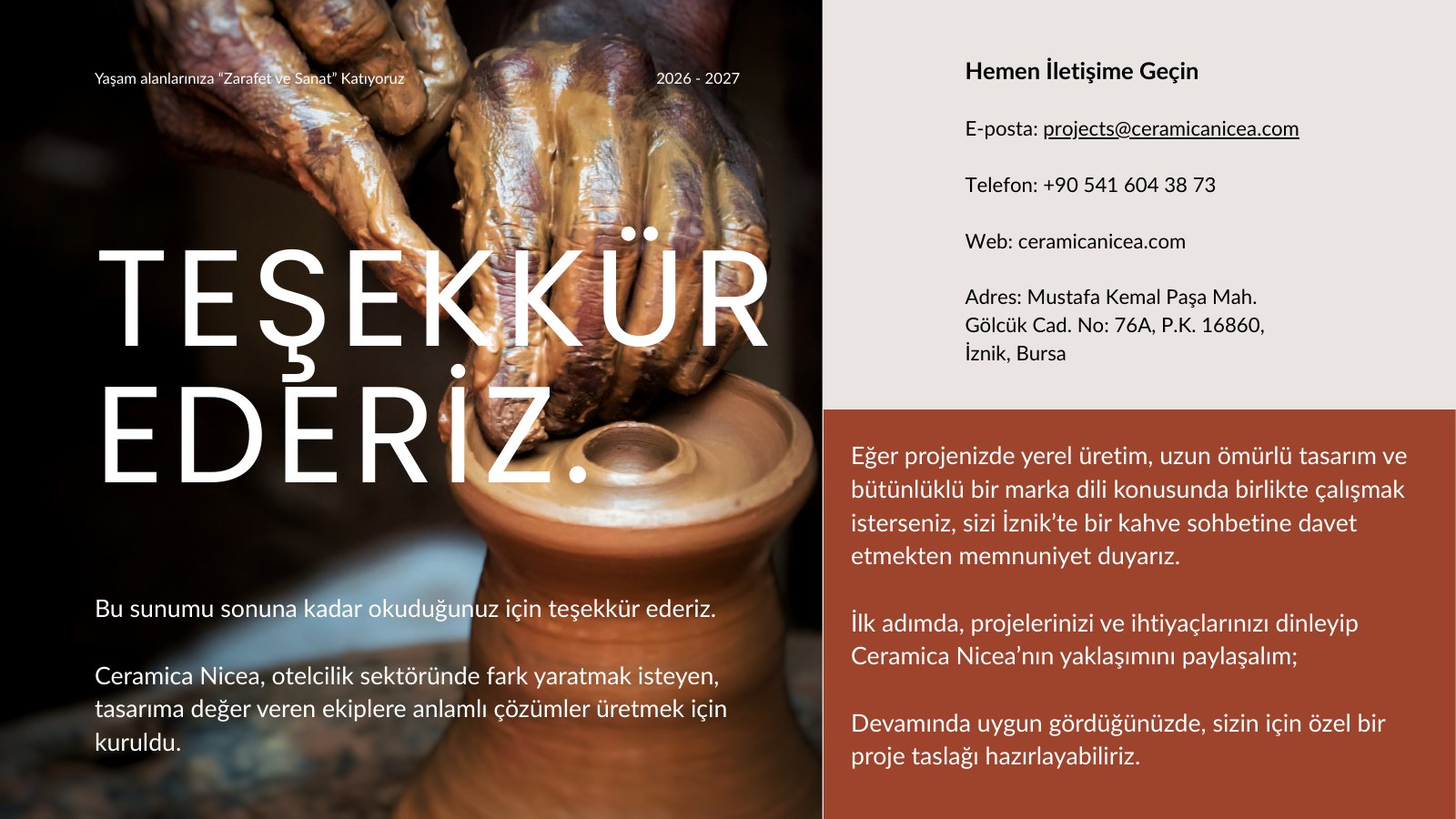 CERAMICA NICEA sunum sayfa 16 / 17
