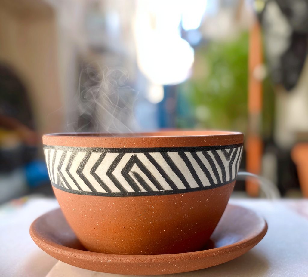 Red clay coffee cups
